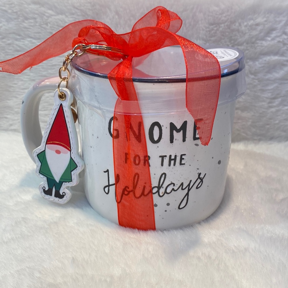 Gnome For The Holiday’s Mug With A Gnome Key Chain
